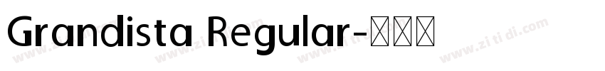 Grandista Regular字体转换